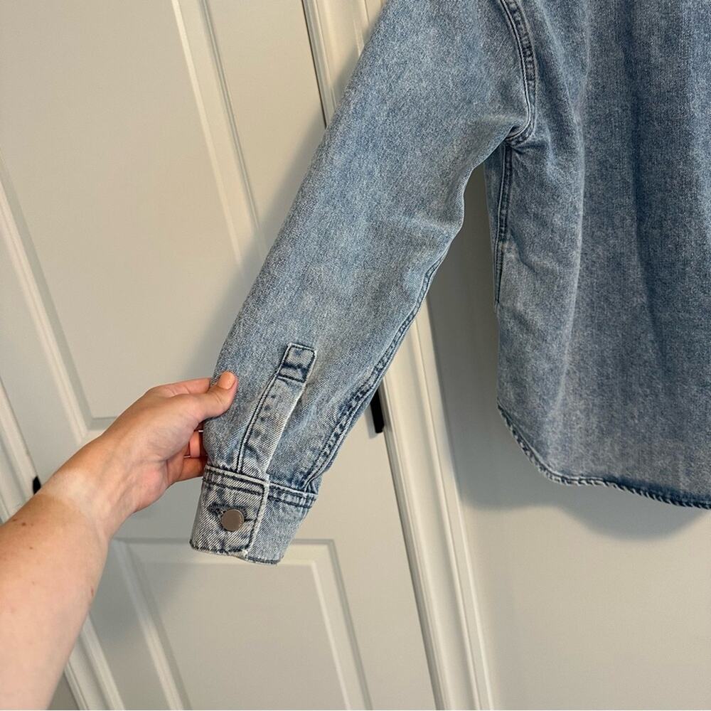 DL1961 Light Denim Button Front Shirt Jacket XS - Picture 7 of 15